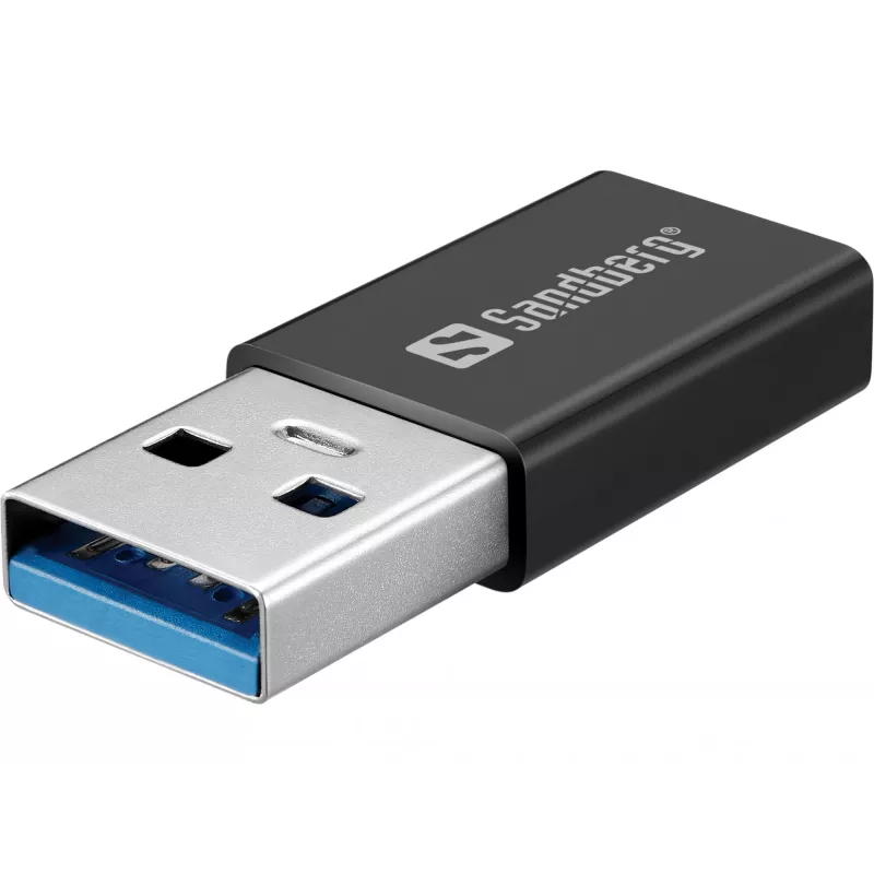 Sandberg USB-C/A DVD Drive, czarny, tacka, Komputer stacjonarny/Laptop, DVD Super Multi DL, USB Type-C, CD-R, CD-ROM, CD-RW, DVD+R DL, DVD-R, DVD-R DL, DVD-RAM, DVD-ROM, DVD-RW