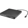 Sandberg USB-C/A DVD Drive, czarny, tacka, Komputer stacjonarny/Laptop, DVD Super Multi DL, USB Type-C, CD-R, CD-ROM, CD-RW, DVD+R DL, DVD-R, DVD-R DL, DVD-RAM, DVD-ROM, DVD-RW