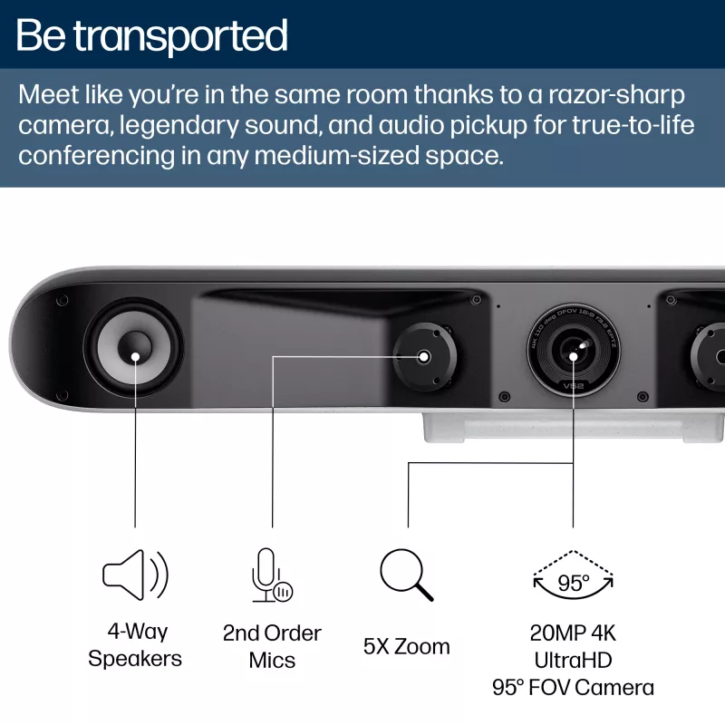 HP Poly Studio V52 USB Video Bar