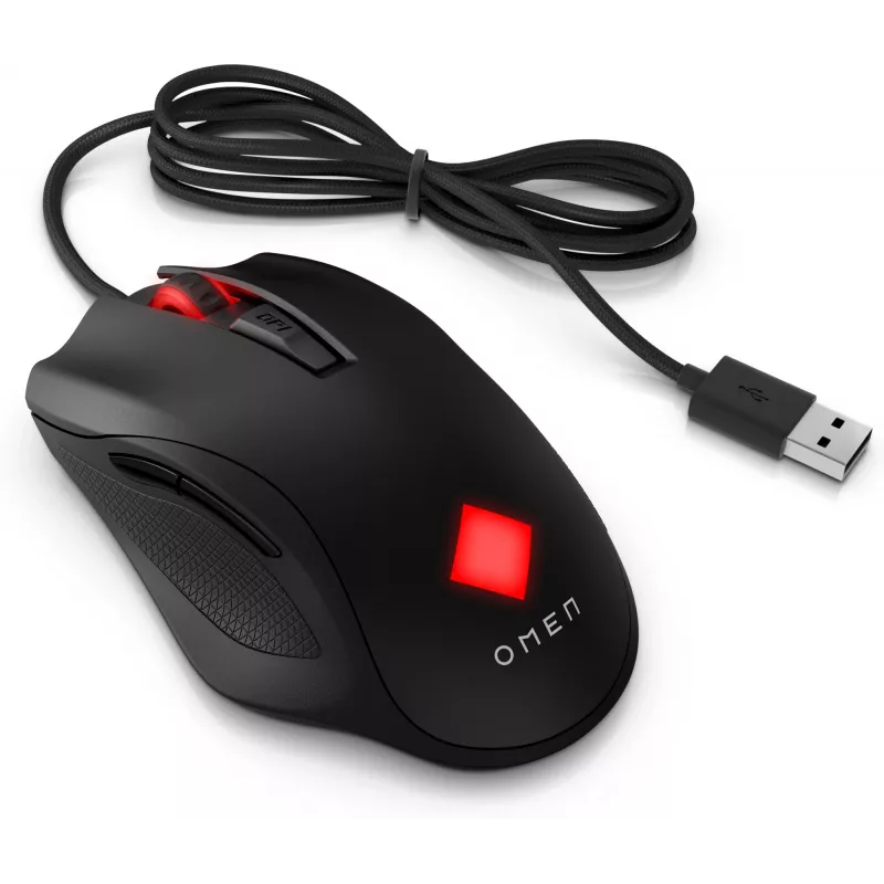 HP OMEN Vector mysz, praworęczna, IR LED, USB Type-A, 16000 DPI, 1 ms, Czarny