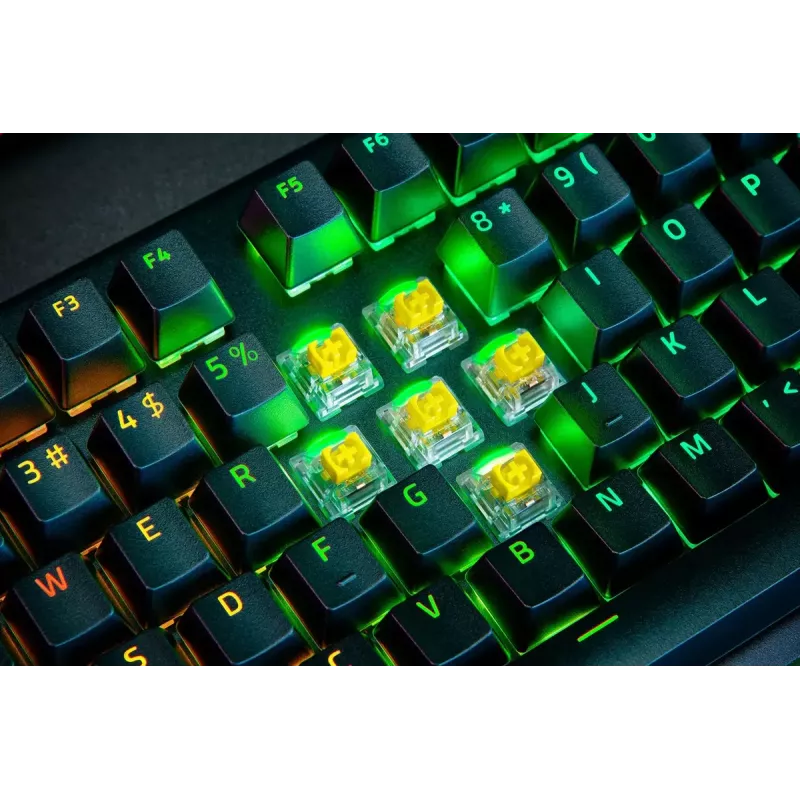 Klawiatura Razer CzarnyWidow V4 Pro Gaming USB QWERTY US International Czarna Mechaniczna RGB LED