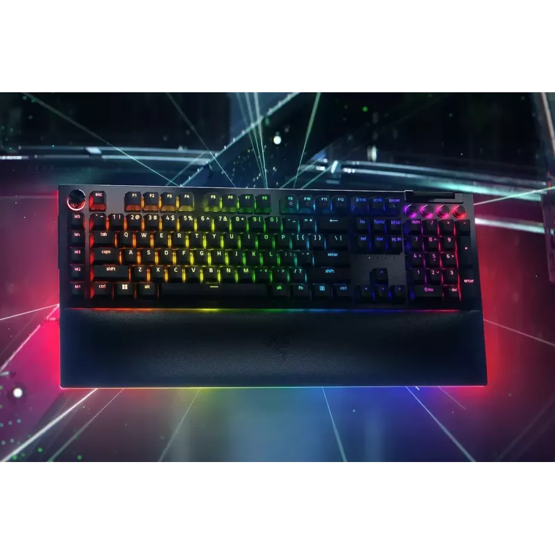 Klawiatura Razer CzarnyWidow V4 Pro Gaming USB QWERTY US International Czarna Mechaniczna RGB LED