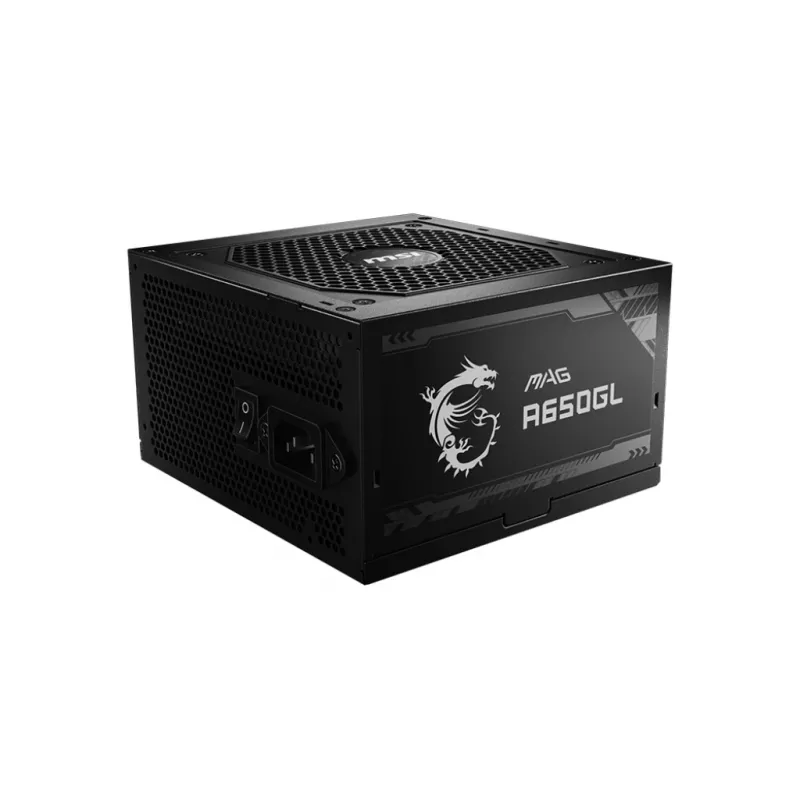 MSI MAG A650GL zasilacz 650 W 20+4 pin ATX ATX Czarny