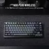 Mechaniczna klawiatura gamingowa Corsair K65 PLUS WIRELESS RGB Wireless USB Czarna