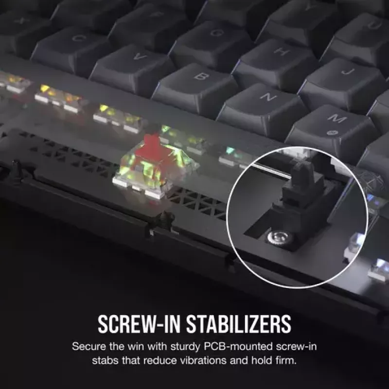 Mechaniczna klawiatura gamingowa Corsair K65 PLUS WIRELESS RGB Wireless USB Czarna