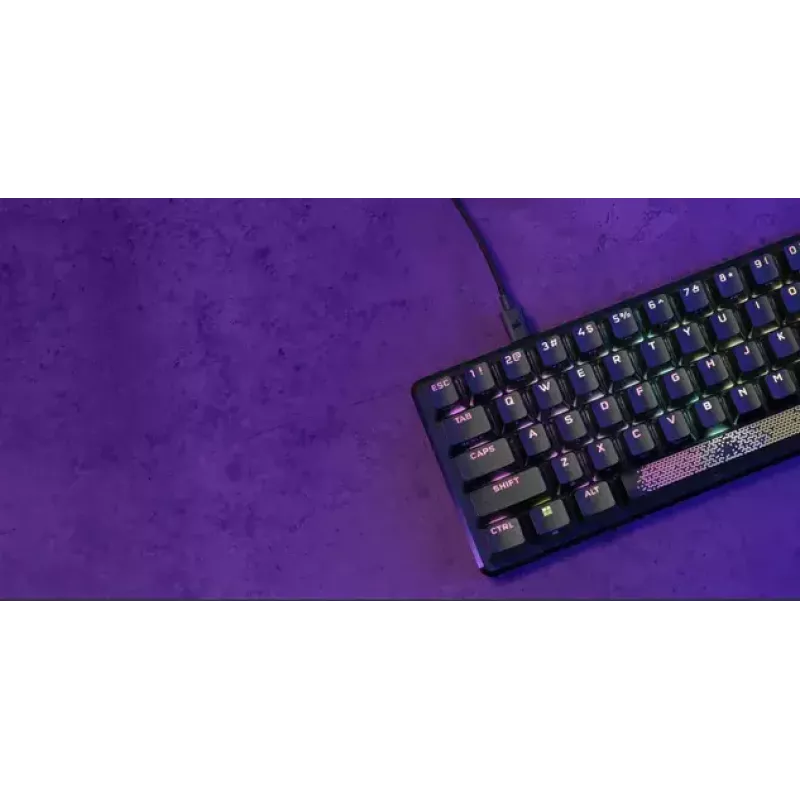 Klawiatura Corsair K65 PRO MINI do gier USB QWERTY angielska czarna 65% RGB