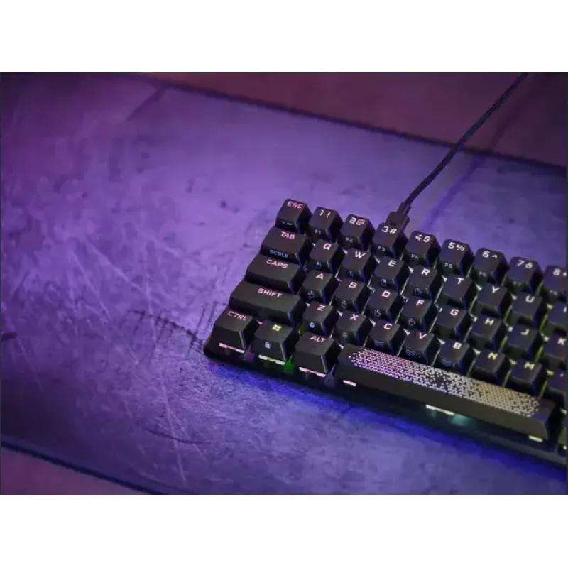 Klawiatura Corsair K65 PRO MINI do gier USB QWERTY angielska czarna 65% RGB