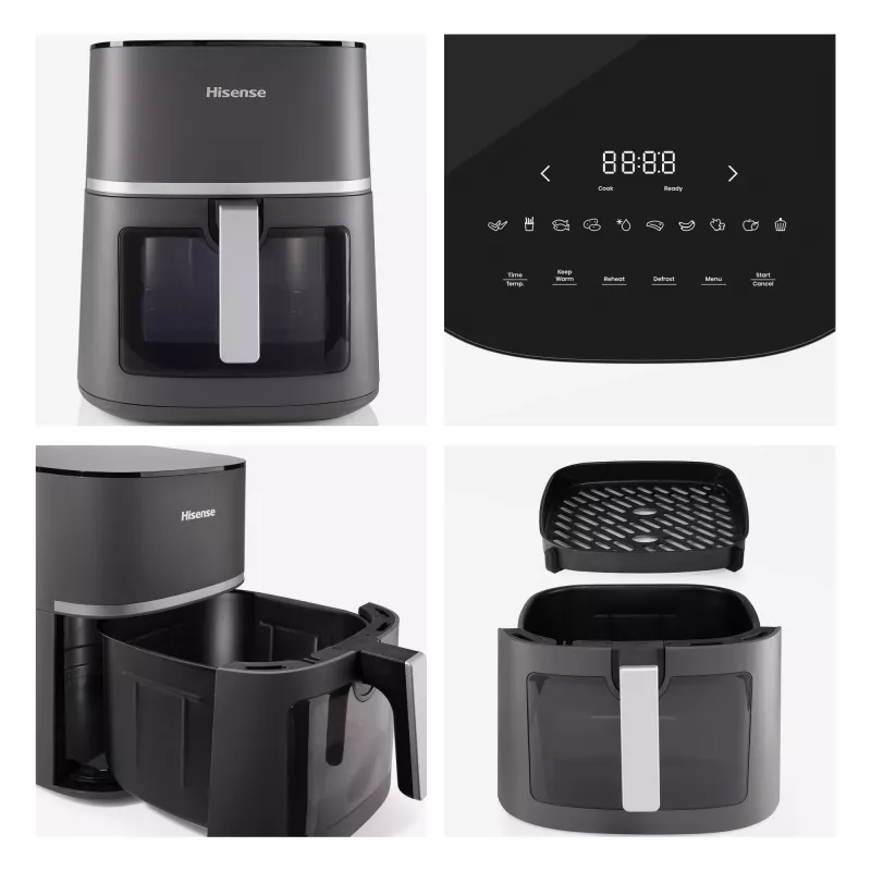 Hisense HAF1900D frytkownica Pojedyncza 7 L 1800 W Frytkownica beztłuszczowa Czarny
