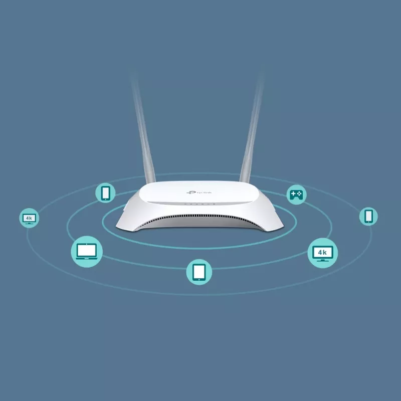 TP-Link TL-MR3420 router bezprzewodowy Fast Ethernet Jednopasmowy (2.4 GHz) Czarny, Biały