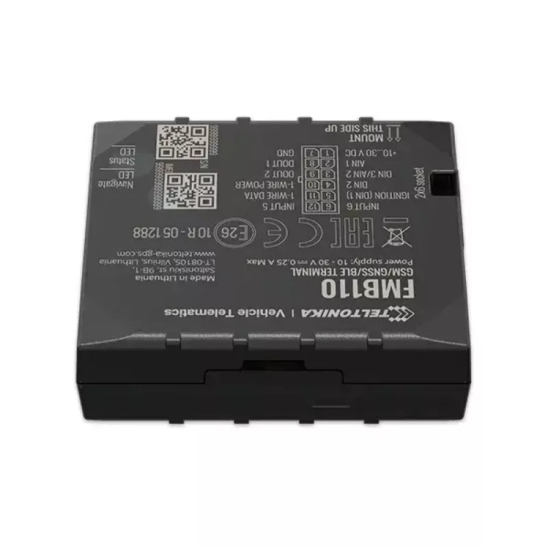 Lokalizator GPS Teltonika FMB110 Samochodowy Czarny Pyłoszczelny 0,128 GB
