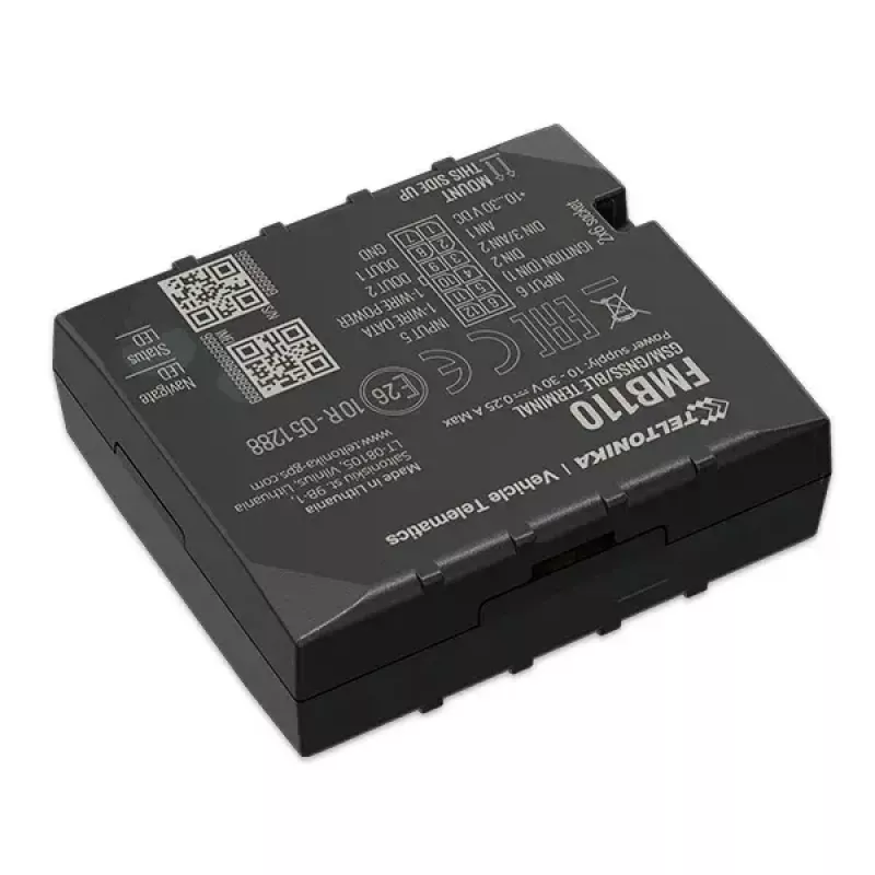 Lokalizator GPS Teltonika FMB110 Samochodowy Czarny Pyłoszczelny 0,128 GB