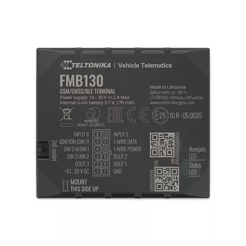 Lokalizator GPS Teltonika FMB130 Samochodowy Czarny