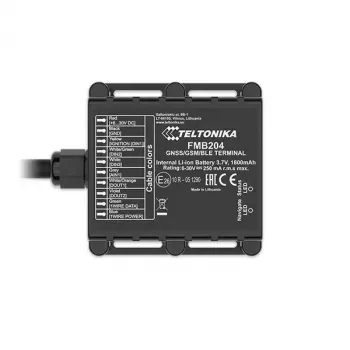 Lokalizator GPS Teltonika FMB204 uniwersalny czarny Single SIM 1800 mAh