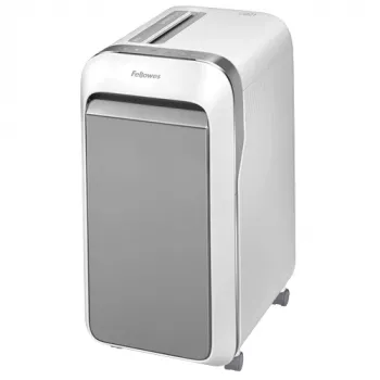 Fellowes LX Series Niszczarka do papieru LX221 20 kartek niszczarka mikrotnąca z wysuwanym koszem 30 l najwyższe bezpieczeństwo P5 biała