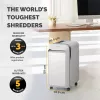 Fellowes LX Series Niszczarka do papieru LX221 20 kartek niszczarka mikrotnąca z wysuwanym koszem 30 l najwyższe bezpieczeństwo P5 biała