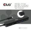 CLUB3D USB type C 7in1 Hub HDMI 4K60Hz SD TF Card slot 2x USB Type A USB Type C PD RJ45 Works with Thunderbolt 3