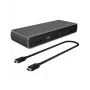 ICY BOX IB-DK8801-TB4 Przewodowy Thunderbolt 4 Antracytowy, Czarny