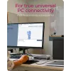 ICY BOX IB-DK8801-TB4 Przewodowy Thunderbolt 4 Antracytowy, Czarny