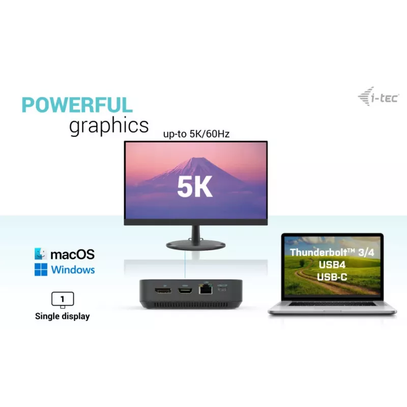 Stacja dokująca i-tec USB-C HDMI Dual DP z Power Delivery 100 W
