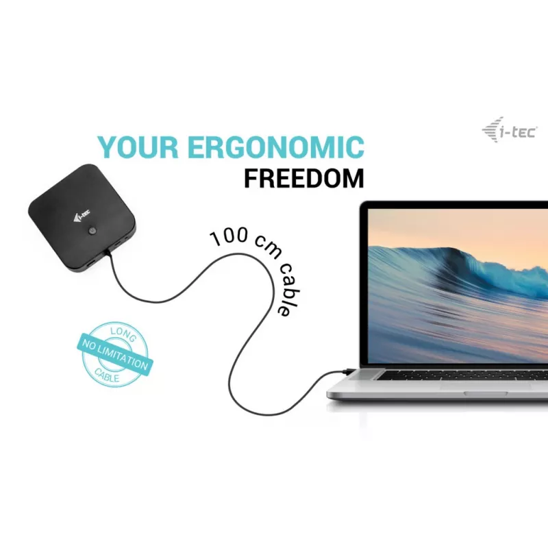 Stacja dokująca i-tec USB-C HDMI Dual DP z Power Delivery 100 W