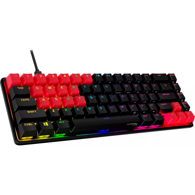 HyperX Rubber Keycaps - zestaw akcesoriów do gier - czerwony (układ US)
