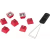 HyperX Rubber Keycaps - zestaw akcesoriów do gier - czerwony (układ US)