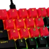 HyperX Rubber Keycaps - zestaw akcesoriów do gier - czerwony (układ US)