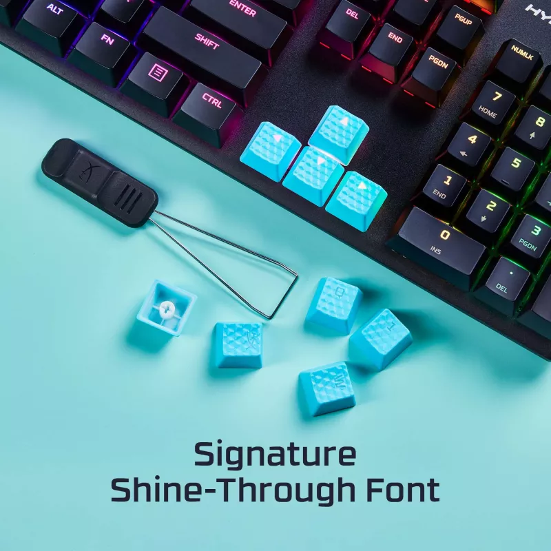 HyperX Rubber Keycaps - zestaw akcesoriów do gier - czerwony (układ US)