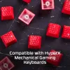 HyperX Rubber Keycaps - zestaw akcesoriów do gier - czerwony (układ US)