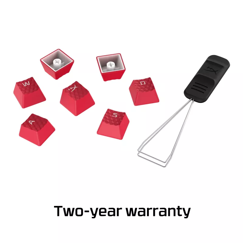 HyperX Rubber Keycaps - zestaw akcesoriów do gier - czerwony (układ US)