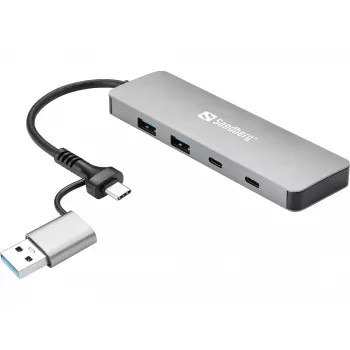 Sandberg USB-C/A to 2xUSB-A+2xUSB-C Hub
