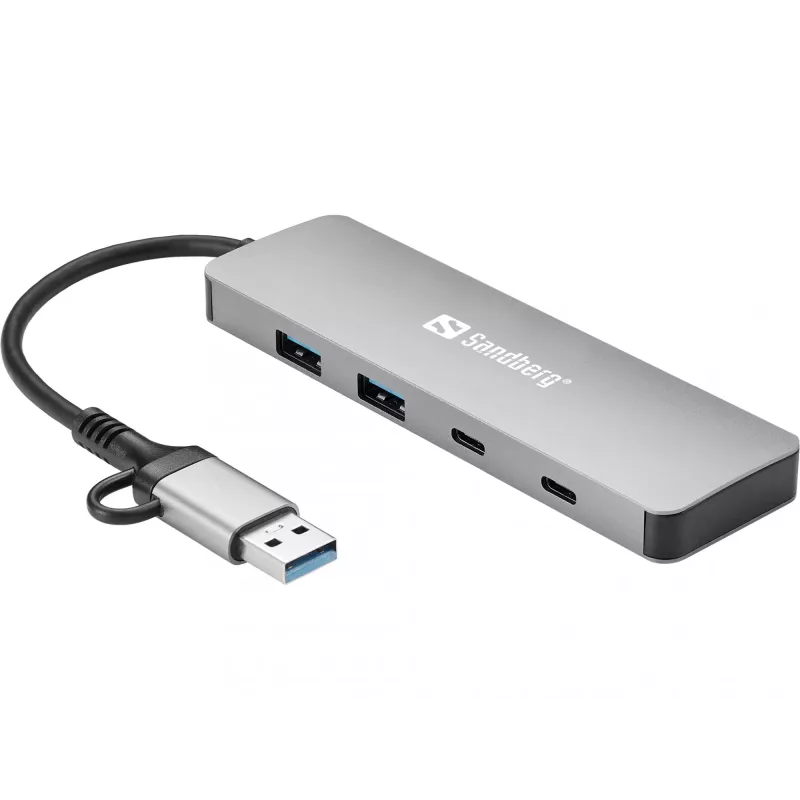 Sandberg USB-C/A to 2xUSB-A+2xUSB-C Hub