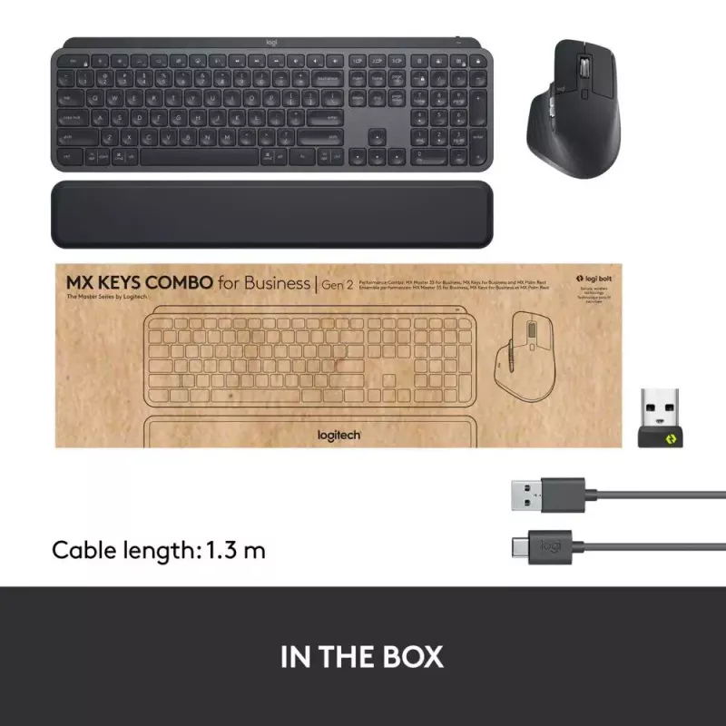 Zestaw klawiatura i mysz Logitech MX Keys Combo for Business Gen 2