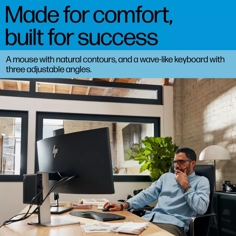 Zestaw HP 685 Comfort Dual-Mode Klawiatura i Mysz Pełnowymiarowa Bezprzewodowa Bluetooth