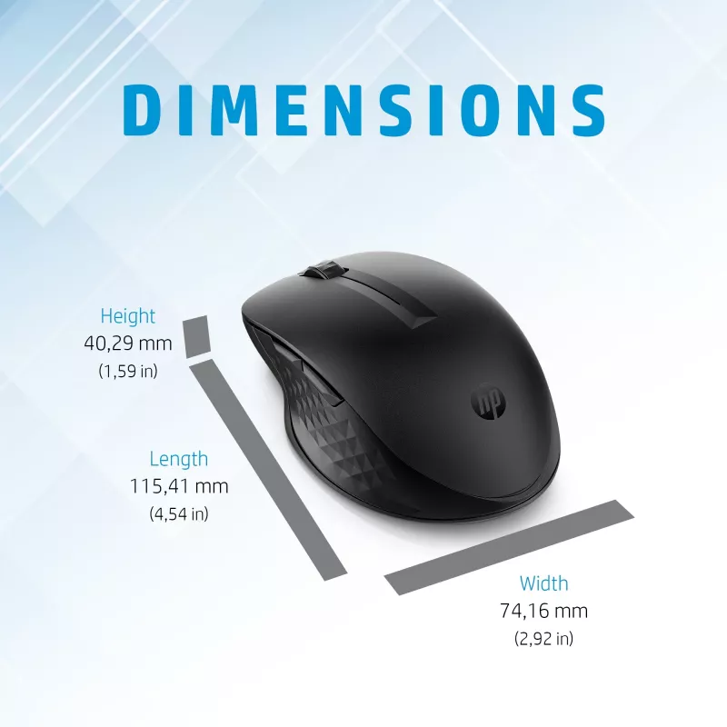 Mysz HP 435 Multi-Device Wireless RF Wireless + Bluetooth