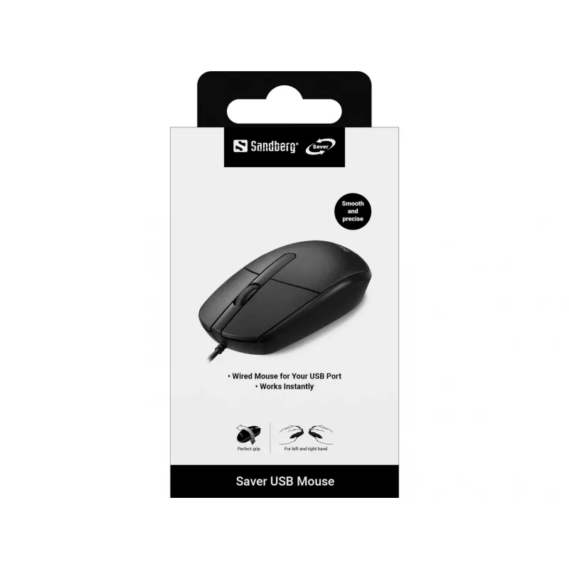 Mysz Sandberg Saver USB Ambidextrous USB Type-A