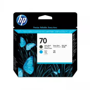 HP 70 matowy czarny and cyjan Printhead