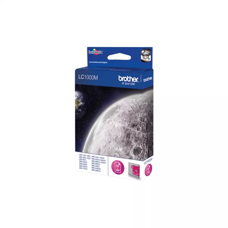 Kaseta z tuszem Brother LC1000M 1 szt. Oryginalna magenta