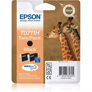 Epson Giraffe Twinpack Czarny T0711H DURABrite Ultra Ink