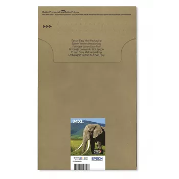 Epson Multipack 6 kolorów 24XL EasyMail, czarny, cyjan, jasny cyjan, magenta, jasna magenta, żółty, Epson, Wysoka wydajność (XL), 10 ml, 8,7 ml, 55,7 ml
