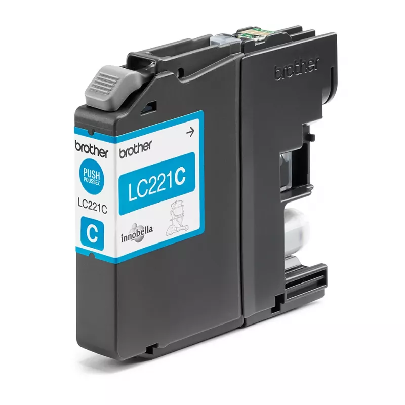 Wkład atramentowy Brother LC-221C niebieski 260 stron DCPJ562DW MFCJ480DW