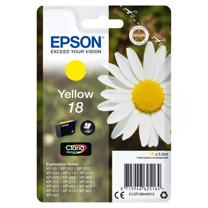 Epson Daisy Singlepack żółty 18 Claria Home Ink