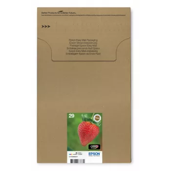 Epson Strawberry Multipack 4-kolory 29 EasyMail, Standardowa Wydajność, Czarny, cyjan, magenta, Żółty, 5.3 ml, 3.2 ml, 1 szt., Wielopak
