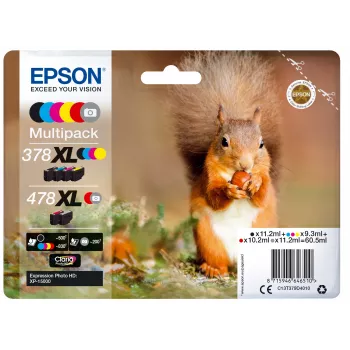 Epson Squirrel Multipack 6-kolorów 378XL / 478XL Claria Photo HD Ink