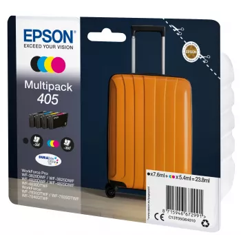 Wkład atramentowy Epson 405 1 szt. Oryginał Standardowa wydajność Czarny, cyjan, magenta, Żółty
