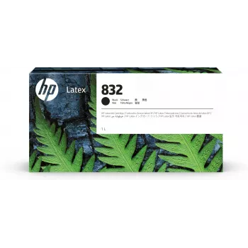 HP 832 1-litrowy czarny tusz lateksowy, Drukarki HP Latex 700, 700 W, 800, 800 W, Termiczny atramentowy, Czarny, Chiny, Stany Zjednoczone, Singapur, 243 mm, 64 mm