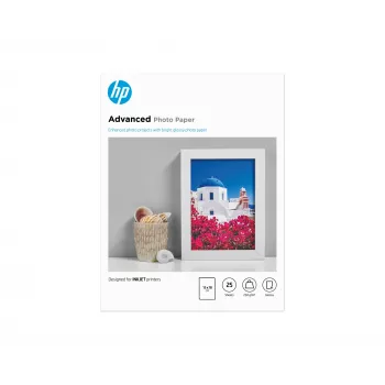 HP Q8696A Advanced Glossy papier fotograficzny bez marginesów, błyszczący, 250 g/m², 13 x 18 cm (130 x 180 mm), 25 arkuszy