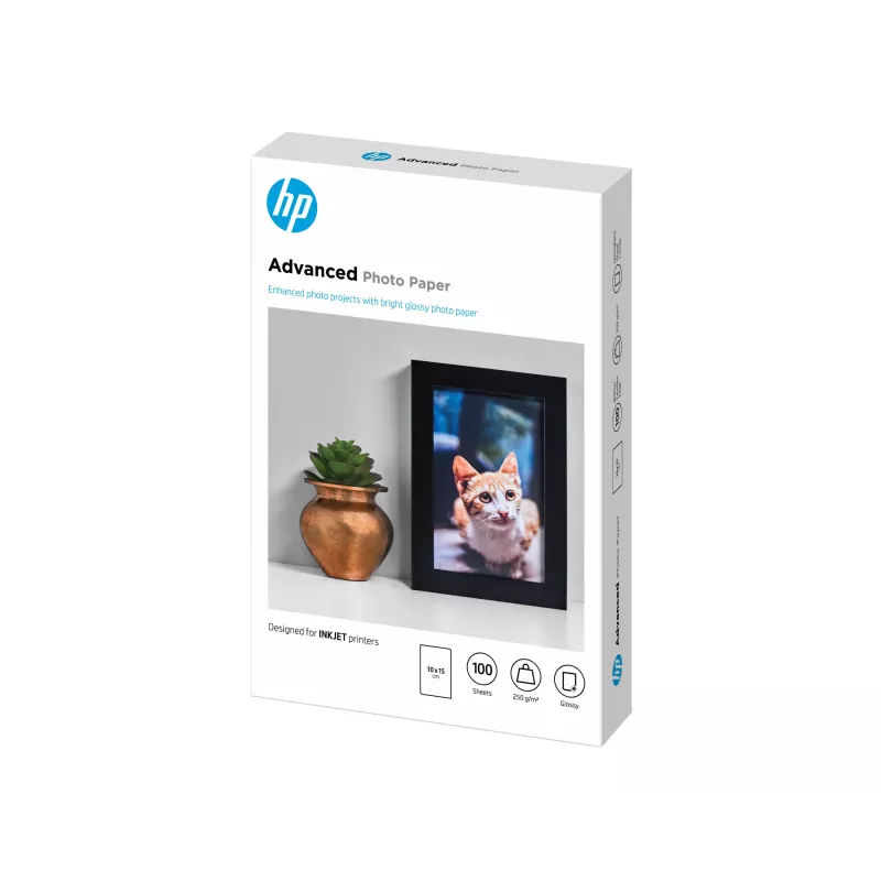 HP Advanced Photo Paper Glossy 250 g/m2 10 x 15 cm (101 x 152 mm) 100 arkuszy