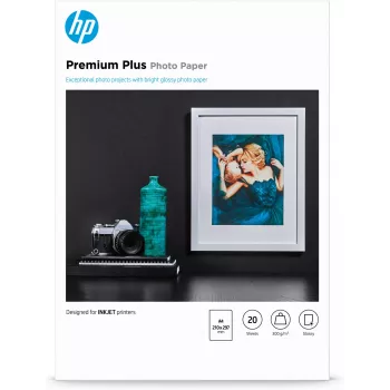 HP CR672A Premium Plus Glossy papier fotograficzny błyszczący, A4 (210 x 297 mm), 300 g/m², 20 arkuszy