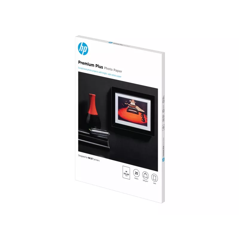 HP Premium Plus Photo Paper Satin 300 g/m2 A4 (210 x 297 mm) 20 arkuszy